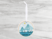 Load image into Gallery viewer, Charleston Harbor Ravenel Bridge Ceramic Ornament
