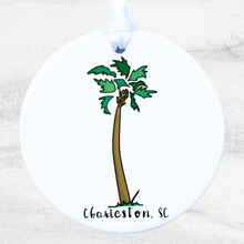 Load image into Gallery viewer, Palmetto Charleston, SC Ceramic Ornament
