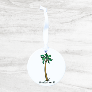 Palmetto Charleston, SC Ceramic Ornament