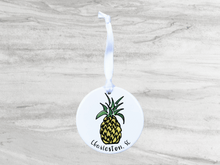 Load image into Gallery viewer, Pineapple Charleston, SC Ceramic Ornament
