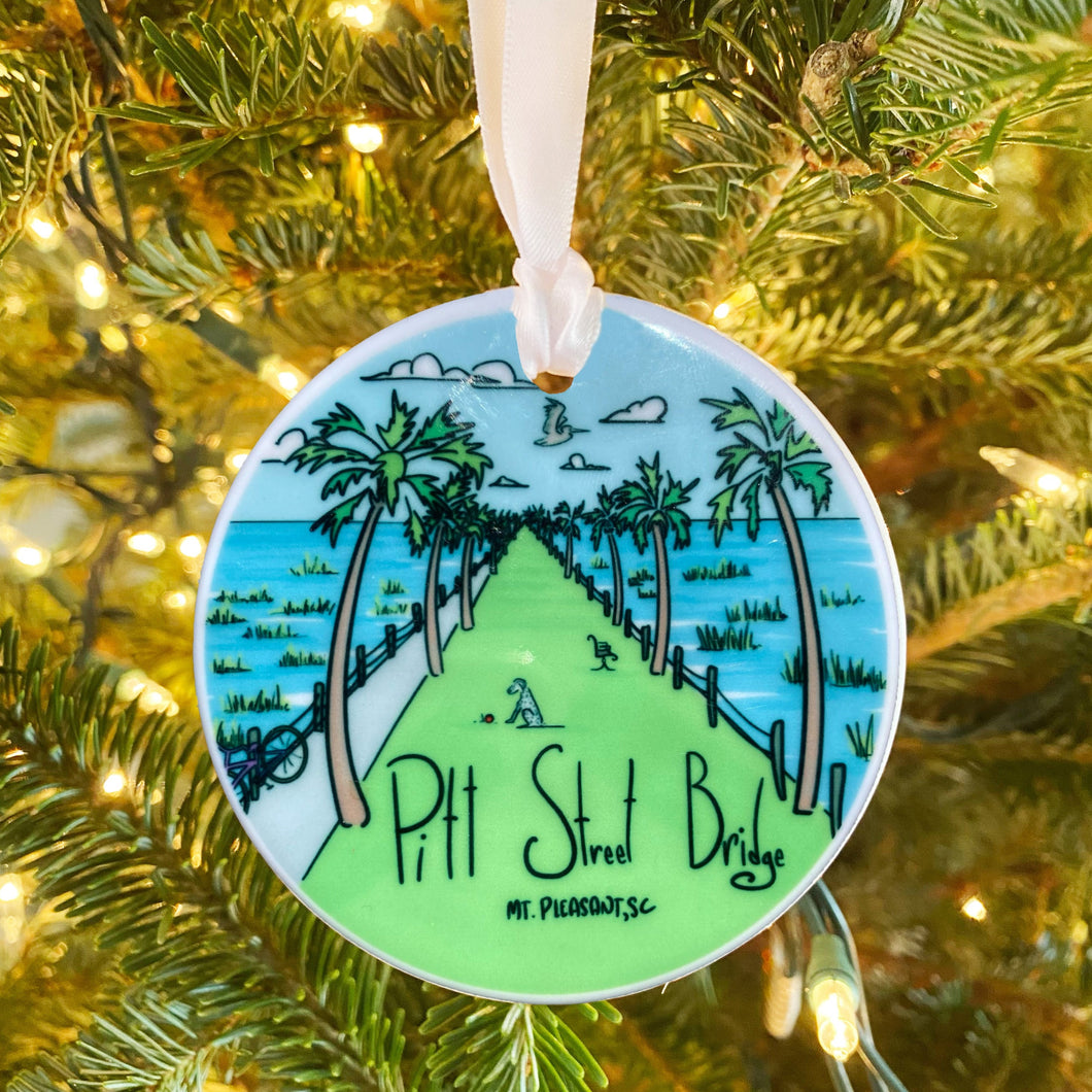 Pitt Street Bridge Mt. Pleasant, SC Ornament