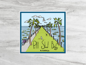 Pitt Street Bridge Mt. Pleasant, SC Sticker