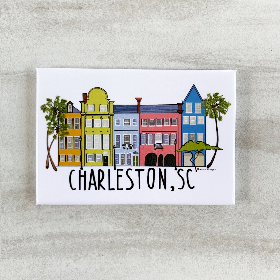 Rainbow Row Charleston, SC Magnet