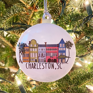 Rainbow Row Charleston, SC Ornament