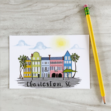 Load image into Gallery viewer, Rainbow Row Charleston, SC Postcard
