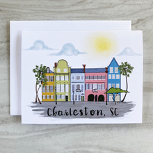 Load image into Gallery viewer, Charleston Rainbow Row Card
