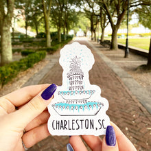 Load image into Gallery viewer, Pineapple Fountain Charleston, SC Sticker
