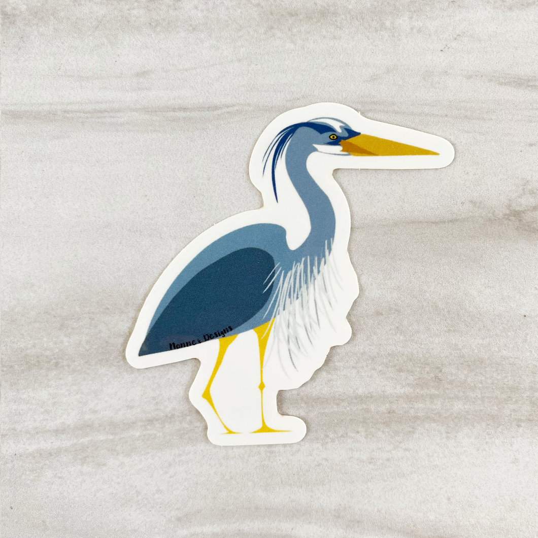 Blue Heron Sticker