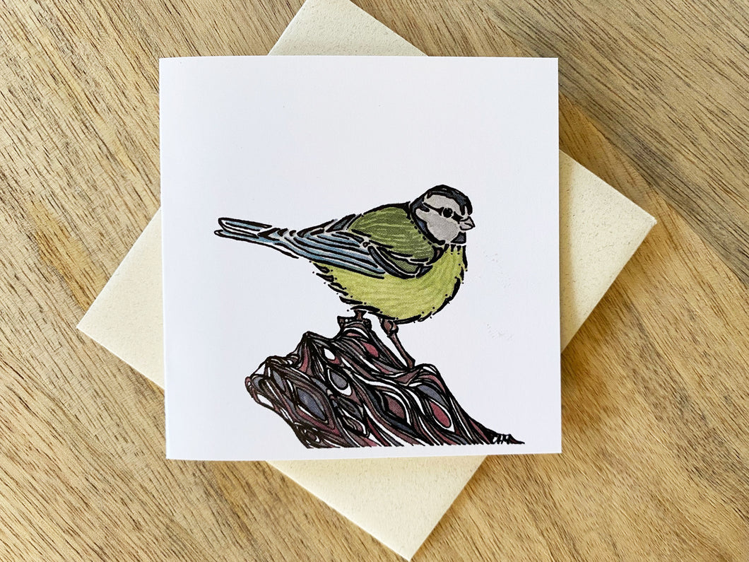 Green Tit Card