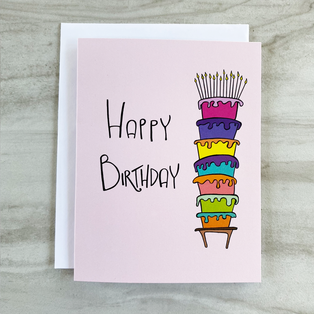 Happy Birthday Cake Card