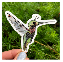 Load image into Gallery viewer, Hummingbird Die Cut Sticker
