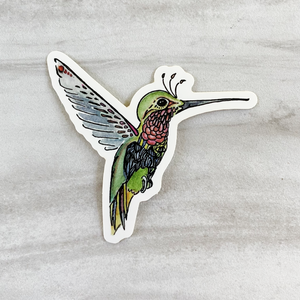 Hummingbird Die Cut Sticker