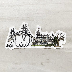 Jekyll Island, GA Club & Sidney Lanier Bridge Sticker