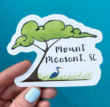 Load image into Gallery viewer, Tree &amp; Heron Mount Pleasant, SC Sticker
