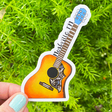 Load image into Gallery viewer, Nashville, TN Hummingbird Acoustic Guitar Sticker
