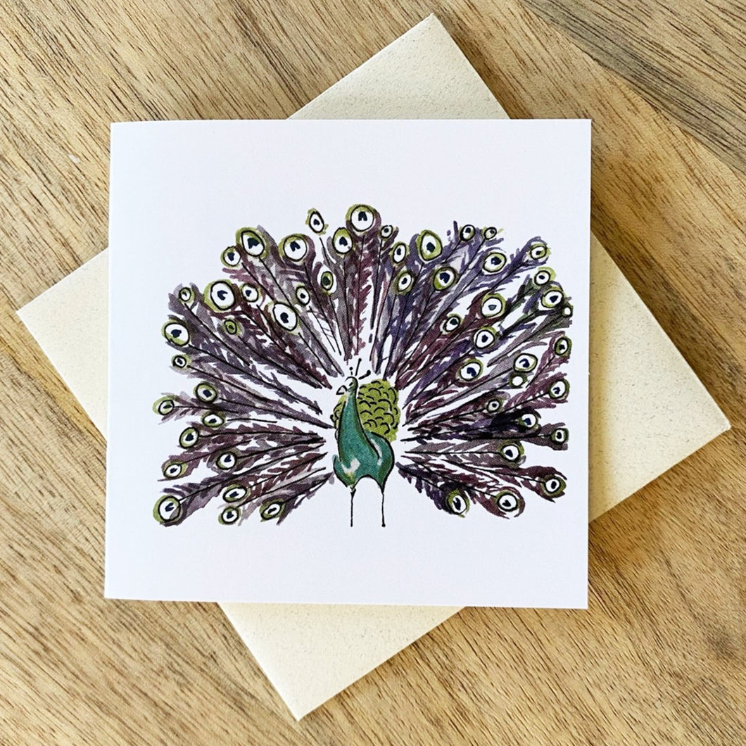 Peacock Card