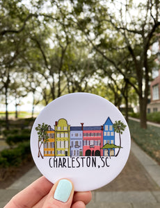 Rainbow Row Charleston, SC Coaster