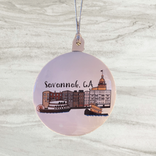 Load image into Gallery viewer, Savannah River Street, GA Button Ornament
