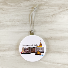 Load image into Gallery viewer, Savannah River Street, GA Button Ornament
