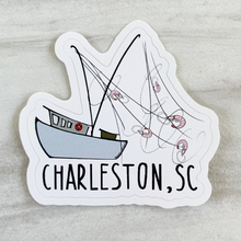 Load image into Gallery viewer, Shrimp Boat Charleston, SC Sticker
