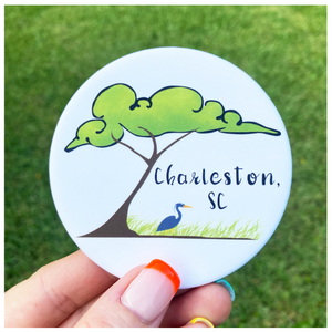 Charleston Oak Tree & Heron Coaster